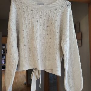 Womens Gypsy Cloud Crop Sweater Size Large
